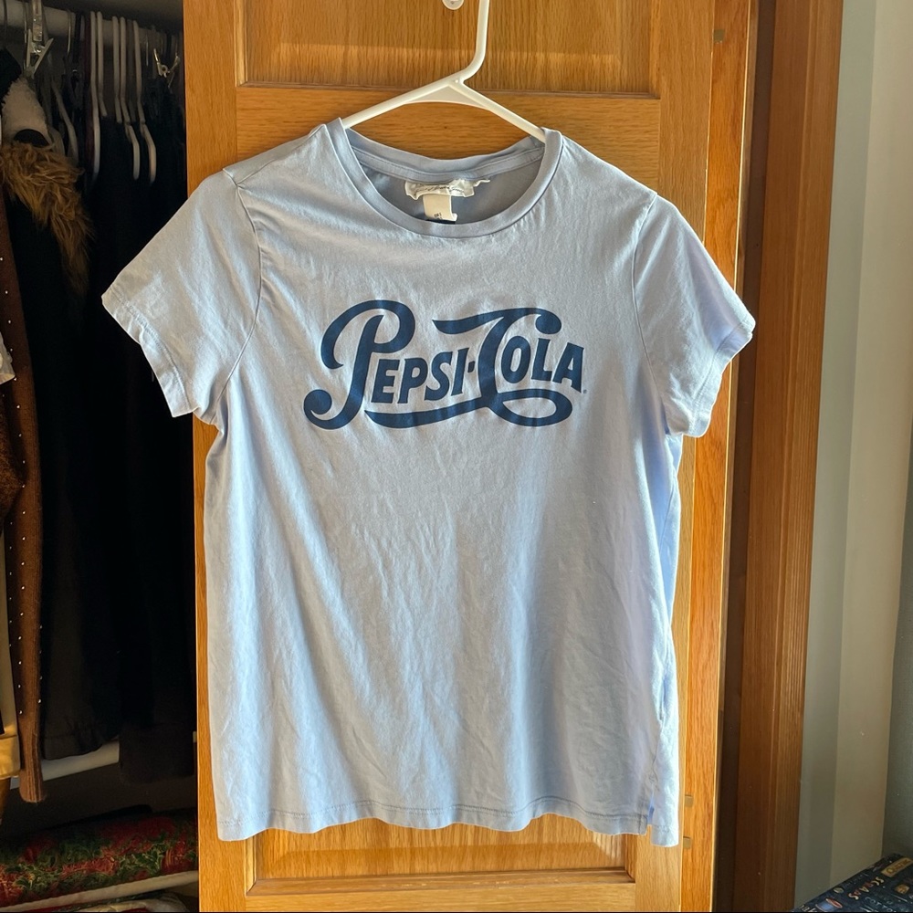 H&M Pepsi-Cola Blue Shirt
